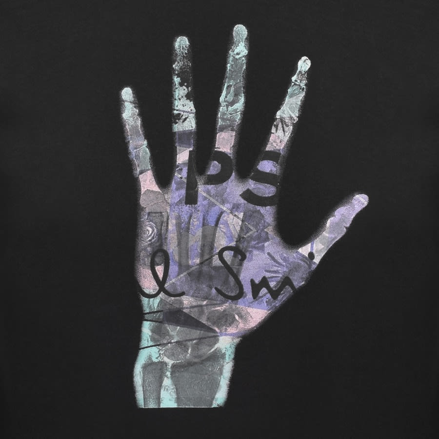 Alternative Image for ProductPS By Paul Smith Hand Print T Shirt Black3